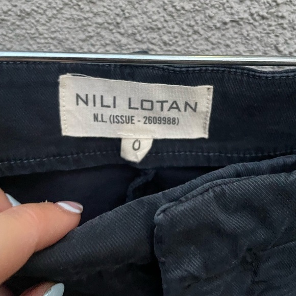 Nili Lotan Paris Pants Dark Navy Trousers - Picture 4 of 5